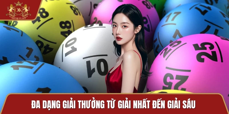 Đa dạng giải thưởng từ giải nhất đến giải sáu 